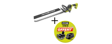 Cdiscount: Taille-haies Ryobi Linea 18V ONE+ 1 Batterie 4Ah & chargeur &agrave; 124,99&euro; (au lieu de 209,99&euro;)