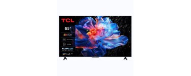 JoyBuy: TCL 65P61K T&eacute;l&eacute;viseur 4K UHD 65'' Smart TV LED HDR10 Google TV &agrave; 494,99&euro; (au lieu de 649,99&euro;)