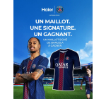 Haier: 1 maillot sign&eacute; Bradley Barcola &agrave; gagner