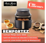Marmiton: 1 Airfryer Philips S&eacute;rie 3000 6.2L + packs cr&egrave;mes br&ucirc;l&eacute;es et mousses au chocolat &agrave; gagner