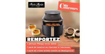 Marmiton: 1 Airfryer Philips S&eacute;rie 3000 6.2L + packs cr&egrave;mes br&ucirc;l&eacute;es et mousses au chocolat &agrave; gagner