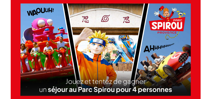 M6: 6 s&eacute;jours pour 4 personnes au Parc Spirou &agrave; gagner