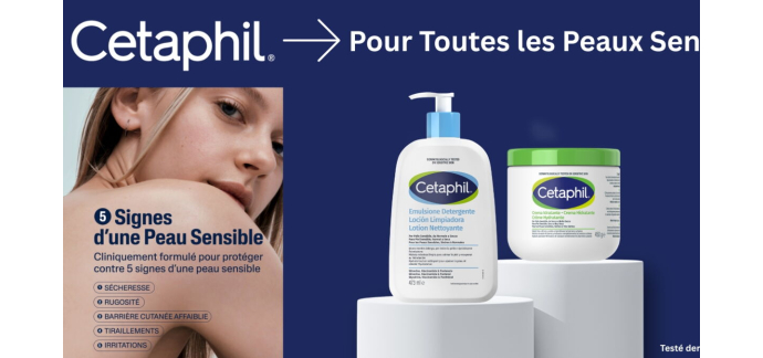 Voici: 20 lots Nettoyer & Hydrater Cetaphil (valeur 30&euro; chacun) &agrave; gagner