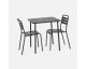 Sweeek: Table de jardin métal 2 chaises anthracite à 143,99€ (au lieu de 159,99€)
