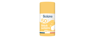 Amazon: Stick Solaire B&eacute;b&eacute; Biolane SPF 50 - 20ml &agrave; 8,79&euro; (au lieu de 10,50&euro;)