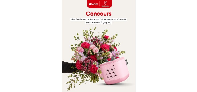 Tonies: 1 Toniebox 2 + bouquet XXL France Fleurs + bons d'achat &agrave; gagner
