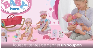 M6: 1 lot BABY born Ferme + Berceau + Bath Toilettes + Souris Rigolote (valeur 127.87&euro;) &agrave; gagner