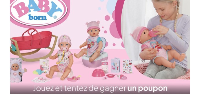 M6: 1 lot BABY born Ferme + Berceau + Bath Toilettes + Souris Rigolote (valeur 127.87&euro;) &agrave; gagner