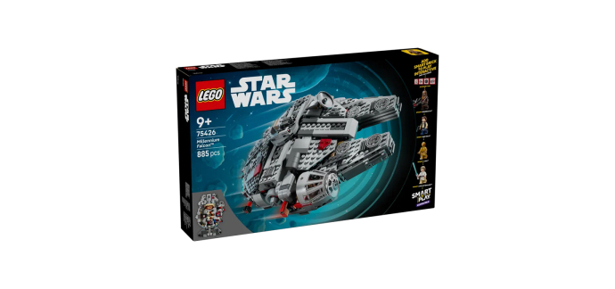 Amazon: LEGO 75426 Star Wars Millennium Falcon (Smart Play) &agrave; 74,99&euro; (au lieu de 99,99&euro;)
