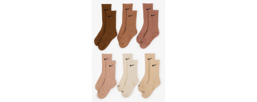 Courir: Lot de 6 paires de chaussettes Nike Crew rembourr&eacute;es &agrave; 15&euro; (au lieu de 29&euro;)