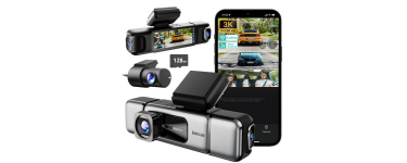 JoyBuy: BOTSLAB Dashcam 3K 4 canaux, vision 360&deg;, GPS, WiFi - &eacute;cran &agrave; 179,89&euro; (au lieu de 269&euro;)