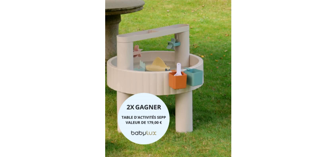 Baby Lux: 2 tables d'activit&eacute;s Sepp de Liewood &agrave; gagner