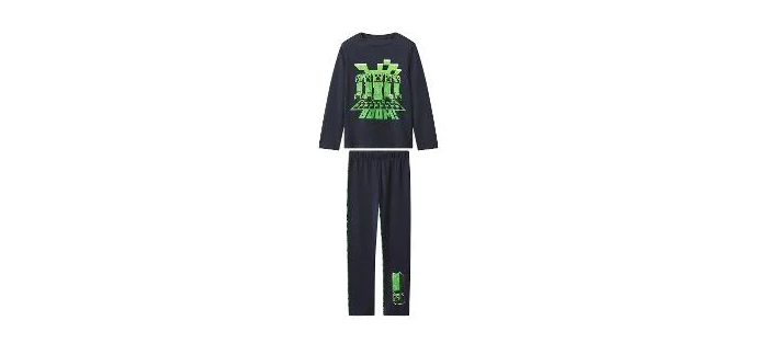 LIDL: Ensemble pyjama gar&ccedil;on Minecraft (6-8 ans) &agrave; 9.99&euro; (au lieu de 29.99&euro;)