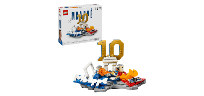 Amazon: LEGO 43013 Kylian Mbappé Best of (PS5) à 27,99€ (au lieu de 29,99€)