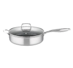 LIDL: GSW Poêle en acier inoxydable avec couvercle à 44,99€ (au lieu de 129€)