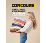 Mondial Relay: 5 cartes cadeaux Sézane de 100€ à gagner