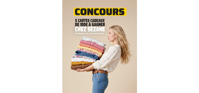Mondial Relay: 5 cartes cadeaux Sézane de 100€ à gagner