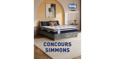 Conforama: 1 ensemble complet Simmons Hybride Fraicheur (sommier + matelas) &agrave; gagner