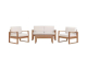 Cdiscount: Salon de jardin bois acacia FSC PALAWAN - Table 80x55x29 cm - 4 pers. à 369,99€ (au lieu de 529,99€)