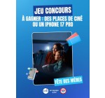 Skyrock: 1 iPhone 17 Pro ou 2 places de cinéma à gagner
