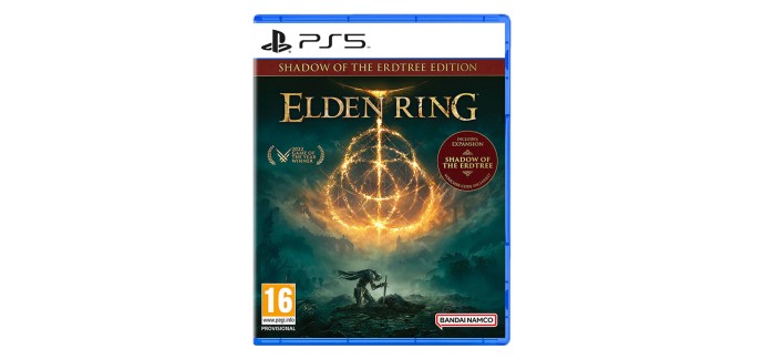 Amazon: Elden Ring Shadow of the Erdtree Edition (PS5) &agrave; 46,36&euro; (au lieu de 54,99&euro;)