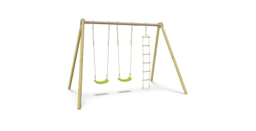 Cdiscount: Balan&ccedil;oire double Techwood Harmonie BLOU FUN avec &eacute;chelle corde &agrave; 239&euro; (au lieu de 349&euro;)