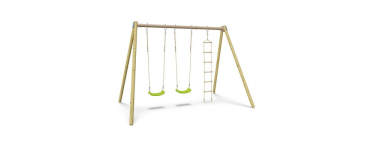 Cdiscount: Balan&ccedil;oire double Techwood Harmonie BLOU FUN avec &eacute;chelle corde &agrave; 239&euro; (au lieu de 349&euro;)