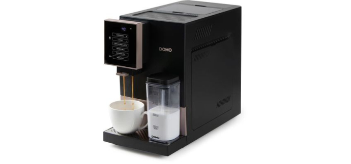 Cdiscount: Machine expresso broyeur DOMO DO743K - 19 bar, 6 recettes à 279,99€ (au lieu de 349,99€)