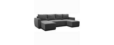 Cdiscount: Canap&eacute; convertible PHARELL 5/6 places velours c&ocirc;tel&eacute; anthracite &agrave; 629,99&euro; (au lieu de 699,99&euro;)