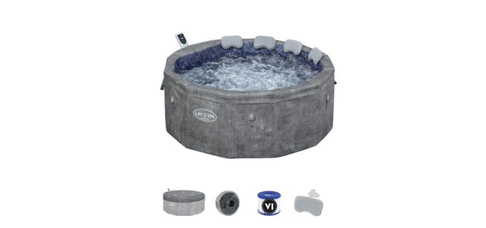 Cdiscount: Spa semi rigide BESTWAY Lay-Z-Spa Carrara - 140 airjets - 170x65cm - 4-6 places à 649€