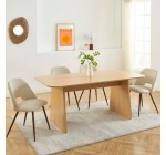 Cdiscount: Table à manger LANGO rectangulaire effet chêne 180 cm à 219,99€ (au lieu de 249,99€)