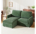 Cdiscount: Canapé d'angle réversible 3 places velours côtelé vert 180x137x84cm à 229,89€ (au lieu de 249,89€)