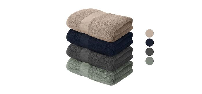 LIDL: Serviette de bain &eacute;ponge LIVARNO 100x150 cm &agrave; 7.99&euro; (au lieu de 9.99&euro;)
