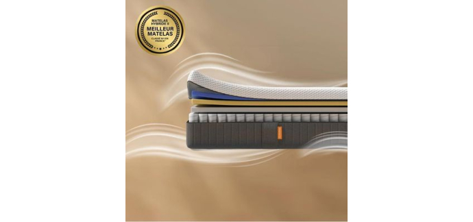 Cdiscount: EMMA Matelas Original+ 160x200 - M&eacute;moire de forme + ressorts &agrave; 589&euro; (au lieu de 649&euro;)
