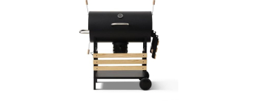 Cdiscount: Barbecue &agrave; charbon COOKING BOX MIKE EVOLUTION - 115x66x106 cm, 2 grilles acier chrom&eacute; &agrave; 99,99&euro;