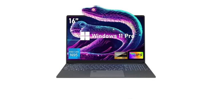 Cdiscount: PC portable 16.1" Intel Celeron N95, 24Go RAM, 512Go SSD &agrave; 319,99&euro; (au lieu de 499,99&euro;)