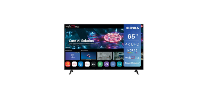 JoyBuy: Konka TV 65" 4K UHD Smart TV &agrave; 329&euro; (au lieu de 599&euro;)