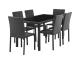 Cdiscount: Ensemble repas jardin AKELA - Table verre 160x80cm + 6 chaises résine tressée à 239,99€