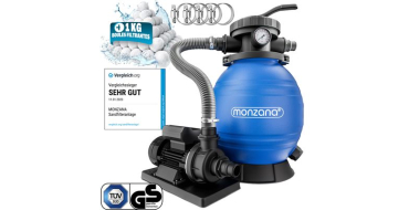 Cdiscount: MONZANA Syst&egrave;me filtre &agrave; sable 10.200L/h 400W &agrave; 129,99&euro; (au lieu de 154,99&euro;)
