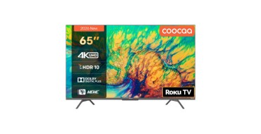 JoyBuy: Coocaa TV Smart 65 pouces UHD - Roku TV, HDR10, triple tuner &agrave; 349,99&euro; (au lieu de 649&euro;)