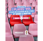 BUT: 2 billets France vs Sénégal à New York + 2 billets avion à gagner