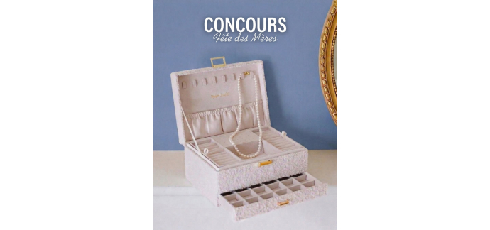 Louis Pion: 1 boîte à bijoux Denise Maison Scarlett + parure en perles Or Louis Pion à gagner