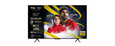 Conforama: T&eacute;l&eacute;viseur Mini Led TCL 50C69K - UHD 4K 50 pouces 126 cm &agrave; 389&euro; (au lieu de 499,99&euro;)
