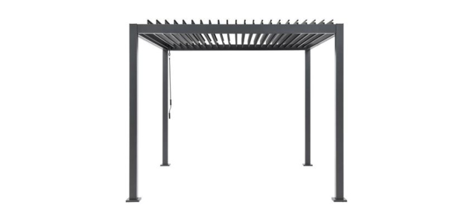 Cdiscount: Pergola bioclimatique GAYA - Aluminium/acier - 3x3m à 829,99€ (au lieu de 1239,99€)