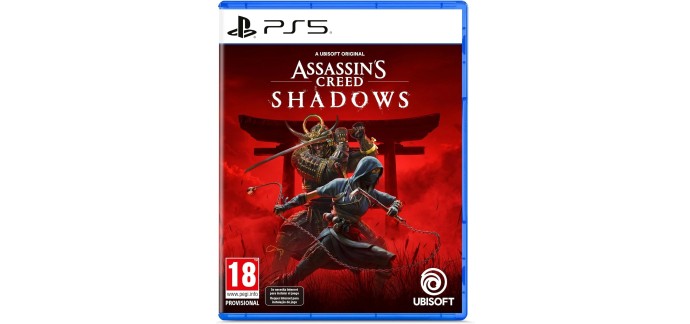 Amazon: Assassin's Creed Shadows (PS5) &agrave; 28,99&euro; (au lieu de 36,56&euro;)