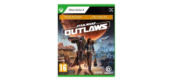 Amazon: Star Wars Outlaws Edition Gold (Xbox Series) à 19,99€ (au lieu de 34,99€)