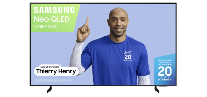 Carrefour: TV 75" Samsung TQ75QN1EF 2025 - Neo QLED, 120 Hz (VRR 144 Hz) à 699€ (au lieu de 899€)