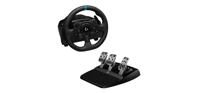 Amazon: Volant + P&eacute;dalier Logitech G923 (PS5/PS4/PC) &agrave; 246,11&euro; (au lieu de 399,99&euro;)