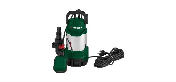 LIDL: PARKSIDE Pompe immerg&eacute;e eaux charg&eacute;es 20000 L/h &agrave; 39,99&euro; (au lieu de 49,99&euro;)