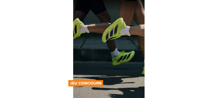 Au Vieux Campeur: 1 dossard adidas 10K Paris + chaussures Adizero Evo SL + tenue running à gagner
